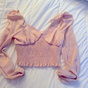 NWOT Leith blush blouse